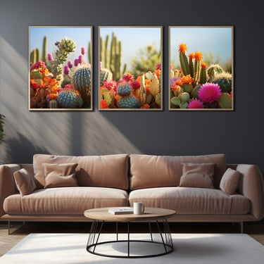 Colorful Cactus Painting